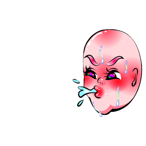 Excited Girl Sticker