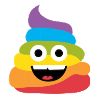 Pride Poop Emoji Sticker by Seta
