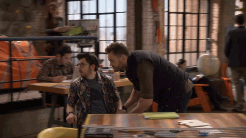 the great indoors chair GIF by CBS
