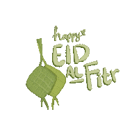 tikaljufry eid mubarak lebaran idul fitri ketupat Sticker