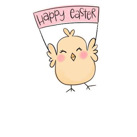 Chicken Easter Sticker