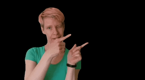 dansparosor pointing right green shirt pointingright sophie heurtel GIF