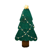 Tree Christmaslight Sticker
