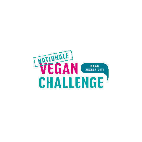 VeganChallenge giphygifmaker vegan veganuary veganchallenge Sticker
