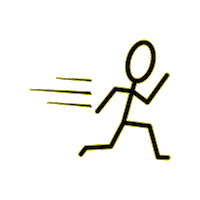 PAKnSAVE_NZ running stickman supermarket nz Sticker