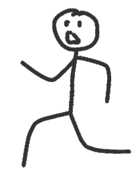 mediamodifier sport run stickman character Sticker