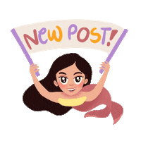 acymariano love new post banner mermaid Sticker