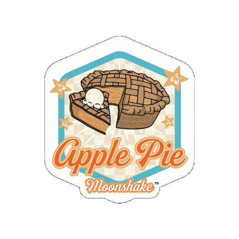 Apple Pie Milkshake Sticker by Midnight Moon Moonshine