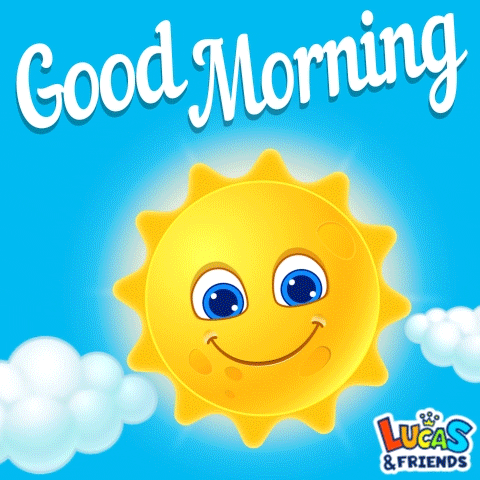 Good Morning Hello GIF by Lucas and Friends by RV AppStudios