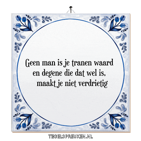 Troost Vertrouwen Sticker by Tegelspreuken.nl