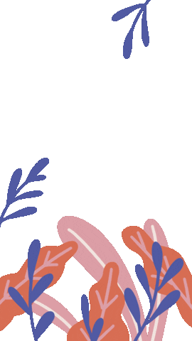 Pink Plants Sticker