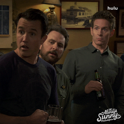 Shocked Season 17 GIF by It's Always Sunny in Philadelphia