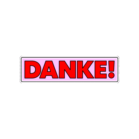 Danke Sticker by SFBerlin