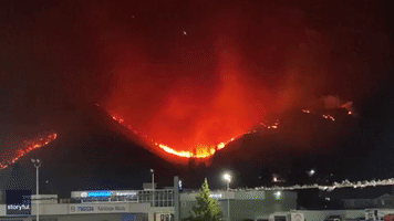 Wildfire Glows Amid Kamloops Evacuation Order