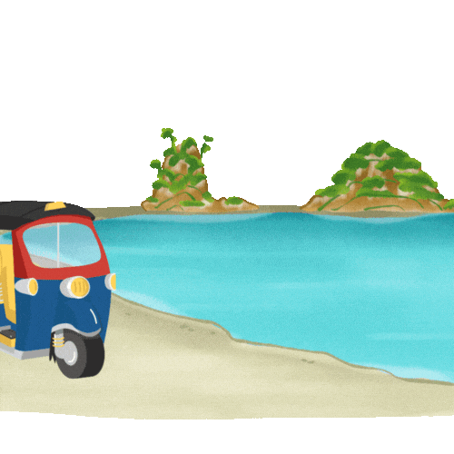 Coral Island Vacation Sticker by Concept Holidayz