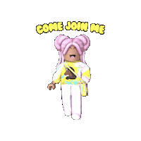 Come Join Me Sticker by Afro Unicorn
