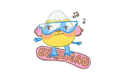 Dinosaur_Fairy giphyupload music headphones snowboard Sticker