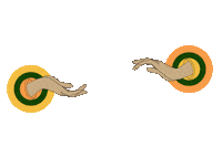 WeAreWocSpace community groovy rollerskate roller skate Sticker