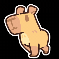 Capybara Capi GIF by Kitten Cup Studio