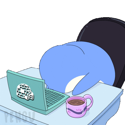 Nervous Its Fine Sticker by Pudgy Penguins