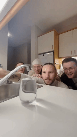 Friends' Video of Water Cup Challenge Goes Viral