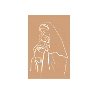 Jesus Mary Sticker by Blessed is She