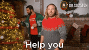 Christmas Help GIF by DrSquatchSoapCo