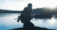 catching fire GIF