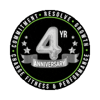 ChargeFitness fitness gym anniversary growth Sticker