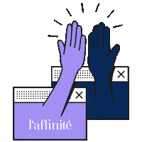 High Five Social Media Sticker by l'affinité