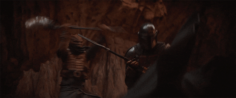 Pedro Pascal Fight GIF by Star Wars