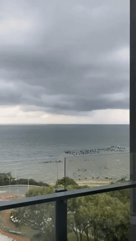 'That's Really Freaky': Waterspout Swirls Off Queensland Coast