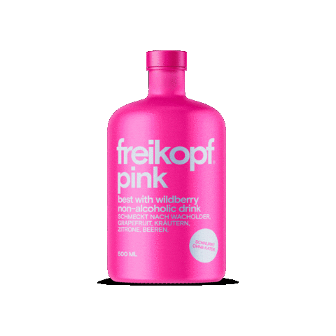 Non-Alcoholic Pink Sticker by freikopf