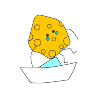Cheese Boat Sticker by Appel à Tous