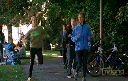 friends running GIF by TV Land Classic