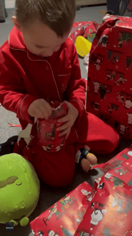 All I Want for Christmas Is... a Jar of Pickles: Toddler Ecstatic After Santa Brings Him His Favorite Snack
