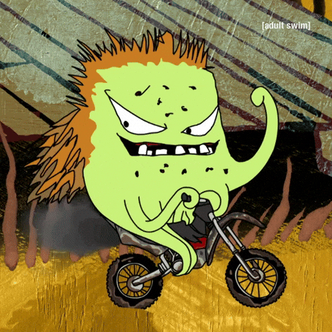 adultswim yeah bike adult swim burnout GIF