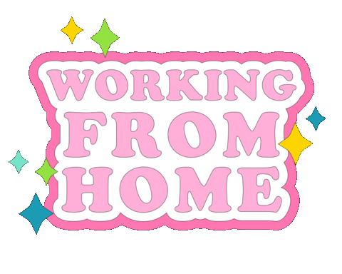 Working Home Office Sticker
