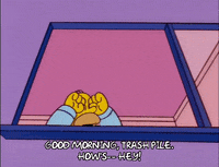 stretching homer simpson GIF