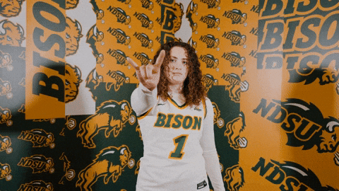 Womens Basketball Bison GIF by NDSU Athletics