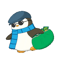 Make It Rain Money Sticker by Pudgy Penguins