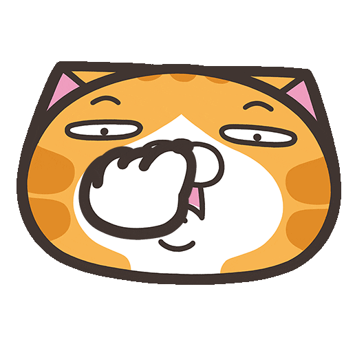 Angry Cat Sticker by MochiDad