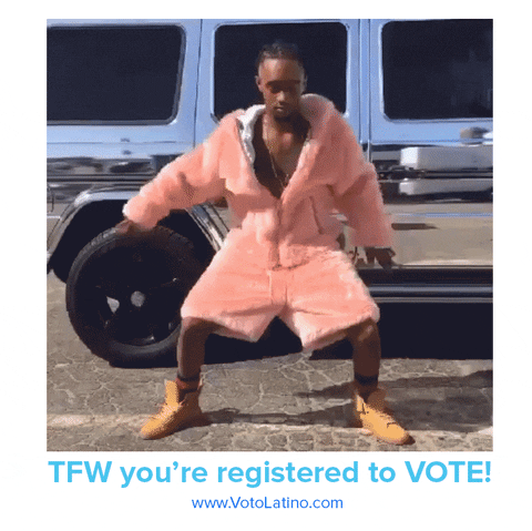 election 2016 dancing GIF by Voto Latino