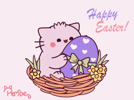 Easter Bunny Cat GIF by Pembe