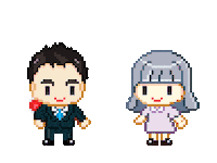 Pixel Love Sticker