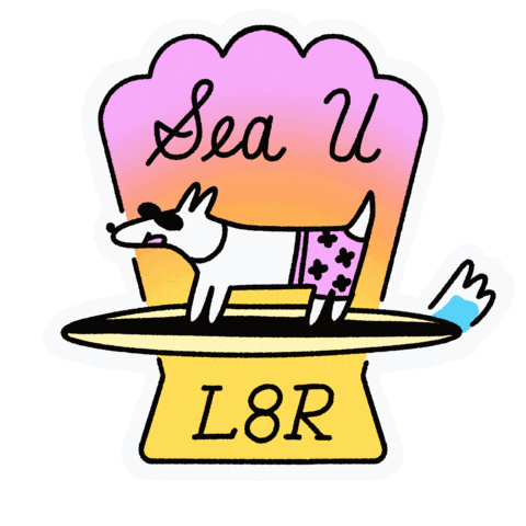 Happy See Ya Sticker by evite