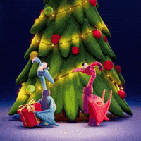 Snow Day Christmas GIF by Claynosaurz