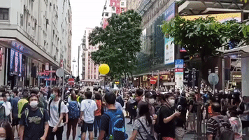 Police Warn Protesters to Disperse From Rally in Causeway Bay