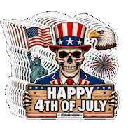 Independence Day Halloween Sticker