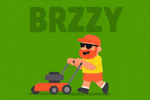 Yard Work Grass GIF by Brzzy